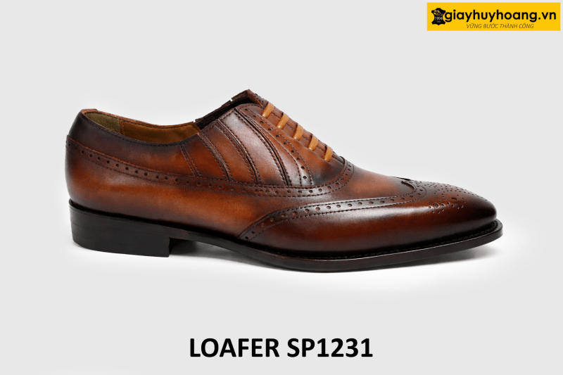 ban-giay-luoi-nam-cao-cap-loafer-sp1231-005 Giày lười loafer nam dạng buộc dây giả oxford SP1231 001