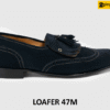[Size 42] Giày lười da lộn loafer nam xanh navy 47M 001