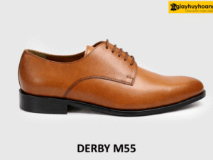 Giày da derby nam đế khâu chỉ màu bò nam tính M55 001