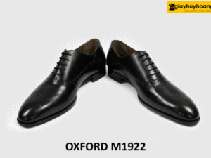 Giày da oxford nam đế da bò màu đen sang trọng M1922 003
