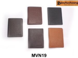 Bóp Ví nam da bò vân hạt 1 ngăn đựng tiền TX308 001