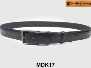Dây nịt thắt lưng nam 3.3 cm đục lỗ thủ công MDK17 nhiều mẫu 007