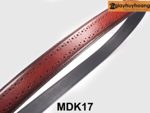 Dây nịt thắt lưng nam 3.3 cm đục lỗ thủ công MDK17 nhiều mẫu 004