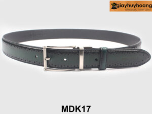 Dây nịt thắt lưng nam 3.3 cm đục lỗ thủ công MDK17 nhiều mẫu 002