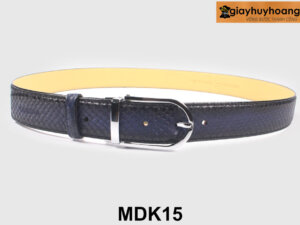 Dây nịt thắt lưng nam 3.3 cm da vân rắn MDK15 001