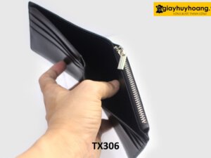 Bóp Ví ngang nam có khóa kéo nhỏ TX306 003