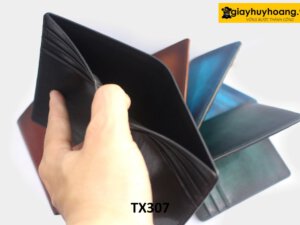 Bóp Ví da nam kiểu đứng đựng tiền TX307 003