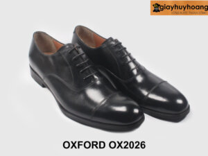 Size 45 giày da oxford nam công sở đen lịch lãm OX2026 006