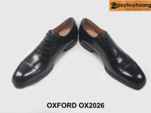Size 45 giày da oxford nam công sở đen lịch lãm OX2026 004