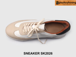 Size 43 Giày da nam sneaker đế bằng đẹp cá tính SK2026 006