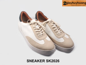 Size 43 Giày da nam sneaker đế bằng đẹp cá tính SK2026 005