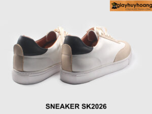 Size 43 Giày da nam sneaker đế bằng đẹp cá tính SK2026 003