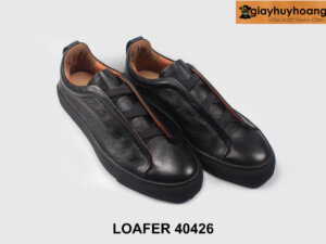 [Size 39] Giày da sneaker thể thao nam màu đen 40426 004