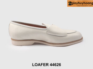 [Size 43] Giày lười loafer nam màu trăng da hạt 44626 001