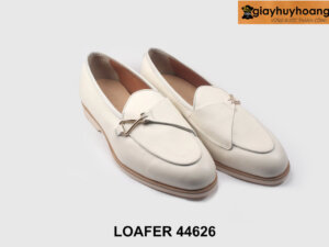 [Size 43] Giày lười loafer nam màu trăng da hạt 44626 005