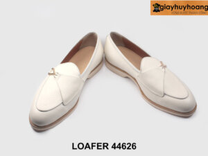 [Size 43] Giày lười loafer nam màu trăng da hạt 44626 004