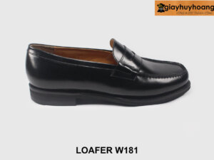 [Size 42] Giày lười nam đế cao su màu đen W181 001