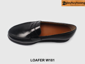 [Size 42] Giày lười nam đế cao su màu đen W181 006