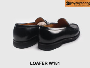 [Size 42] Giày lười nam đế cao su màu đen W181 003