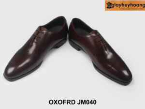 Size 39 giày da oxford nam wholecut màu nâu JM040 003