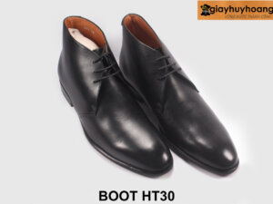 Giày da nam cổ lửng thời trang Boot HT030004