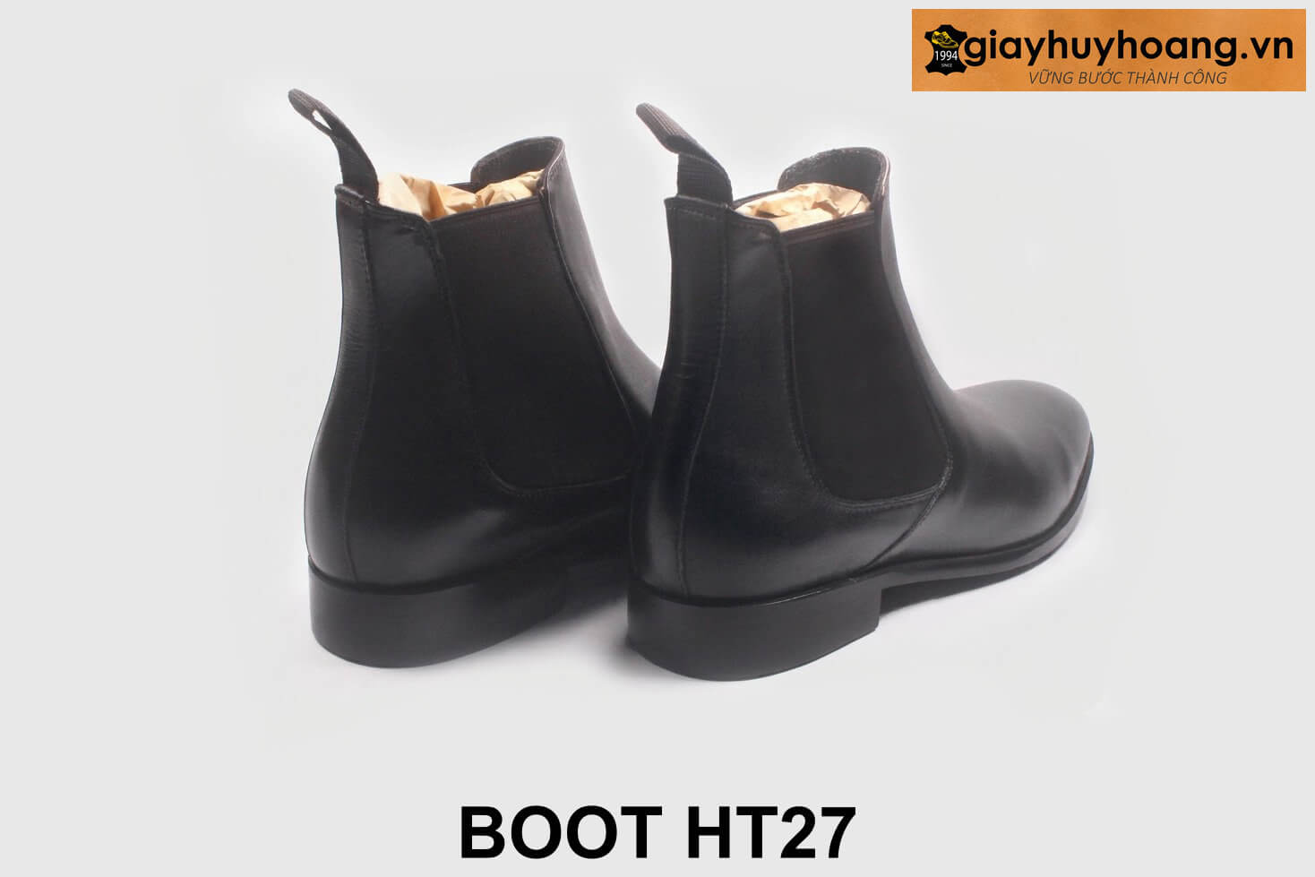 ban-giay-da-boot-nam-thu-cong-ht27-cao-cap-2 Giày da boot nam chính hãng cổ cao Boot HT27 003