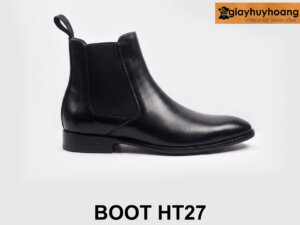 Giày da boot nam chính hãng cổ cao Boot HT27 001