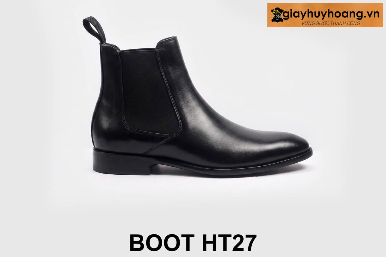 ban-giay-da-boot-nam-thu-cong-ht27-cao-cap-3 Giày da boot nam chính hãng cổ cao Boot HT27 001