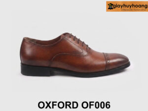 Giày da oxford nam chính hãng màu bò OF006 001