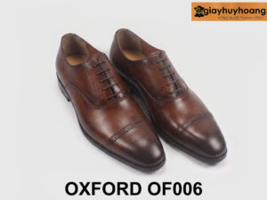 Giày da oxford nam chính hãng màu bò OF006 003