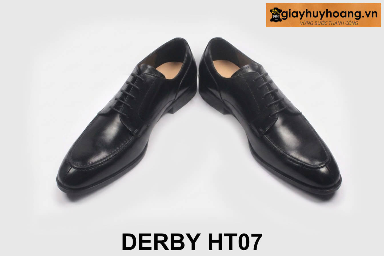 ban-giay-da-nam-derby-ht07-cao-cap-3 Giày da nam chính hãng derby sliptoe Derby T07 đen 003