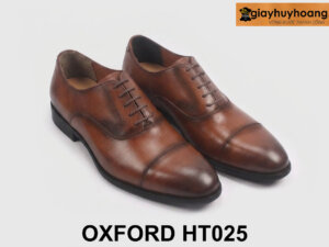 Giày da nam oxford công sở chính hãng màu bò HT025 004