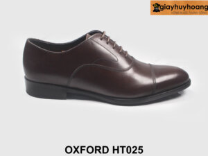 Giày tây nam oxford da bò nam màu nâu cao cấp HT025 001