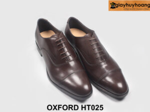 Giày tây nam oxford da bò nam màu nâu cao cấp HT025 004