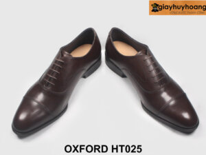 Giày tây nam oxford da bò nam màu nâu cao cấp HT025 003