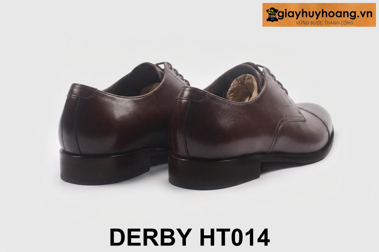 ban-giay-da-nam-thu-cong-derby-giayhuyhoang-nau-T014-003 Giày da nam công sở màu nâu sang trọng Derby HT014 002