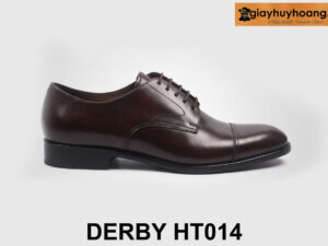 Giày da nam công sở màu nâu sang trọng Derby HT014 001