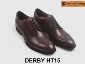 Giày tây derby nam buộc dây phong cách chính hãng HT15 004