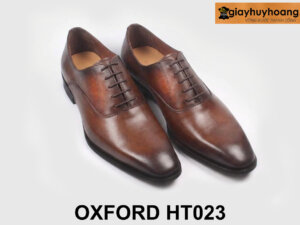 Giày tây nam mũi thon nhọn cao cấp Oxford T023 004