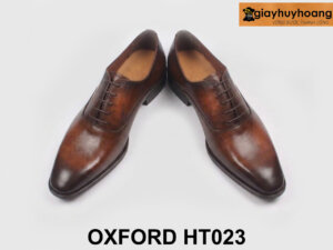 Giày tây nam mũi thon nhọn cao cấp Oxford T023 003