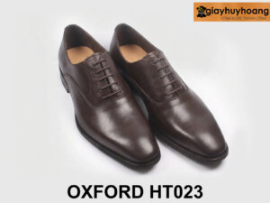 Giày da nam công sở chính hãng đẹp màu nâu Oxford T023 004