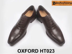 Giày da nam công sở chính hãng đẹp màu nâu Oxford T023 003