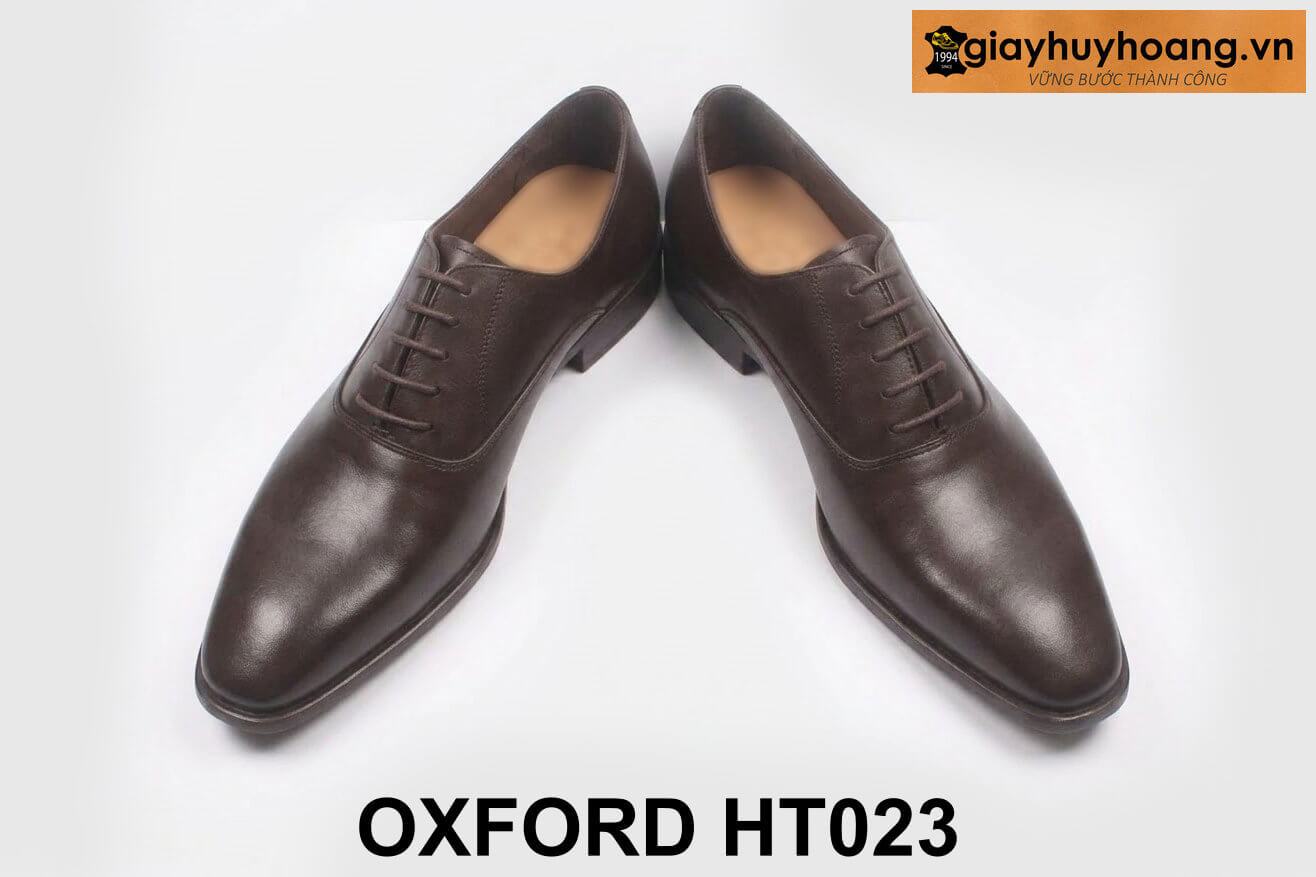 ban-giay-tay-nam-thu-cong-oxford-ht023-cao-cap-7 Giày da nam công sở chính hãng đẹp màu nâu Oxford T023 003