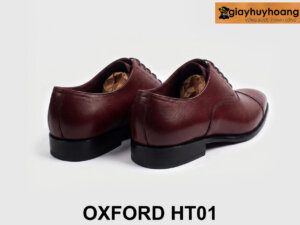 Giày da oxford nam thời trang đỏ đô cao cấp HT01 003