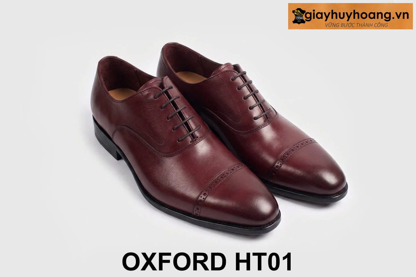 ban-giay-tay-nam-thu-cong-oxford-t01-cao-cap-8 Giày da oxford nam thời trang đỏ đô cao cấp HT01 002