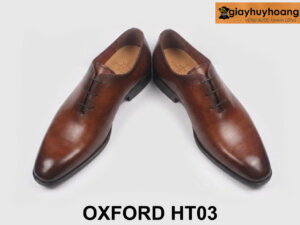 Giày tây oxford nam đẹp chính hãng màu bò HT03 004