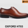 Giày tây oxford nam đẹp chính hãng màu bò HT03 001