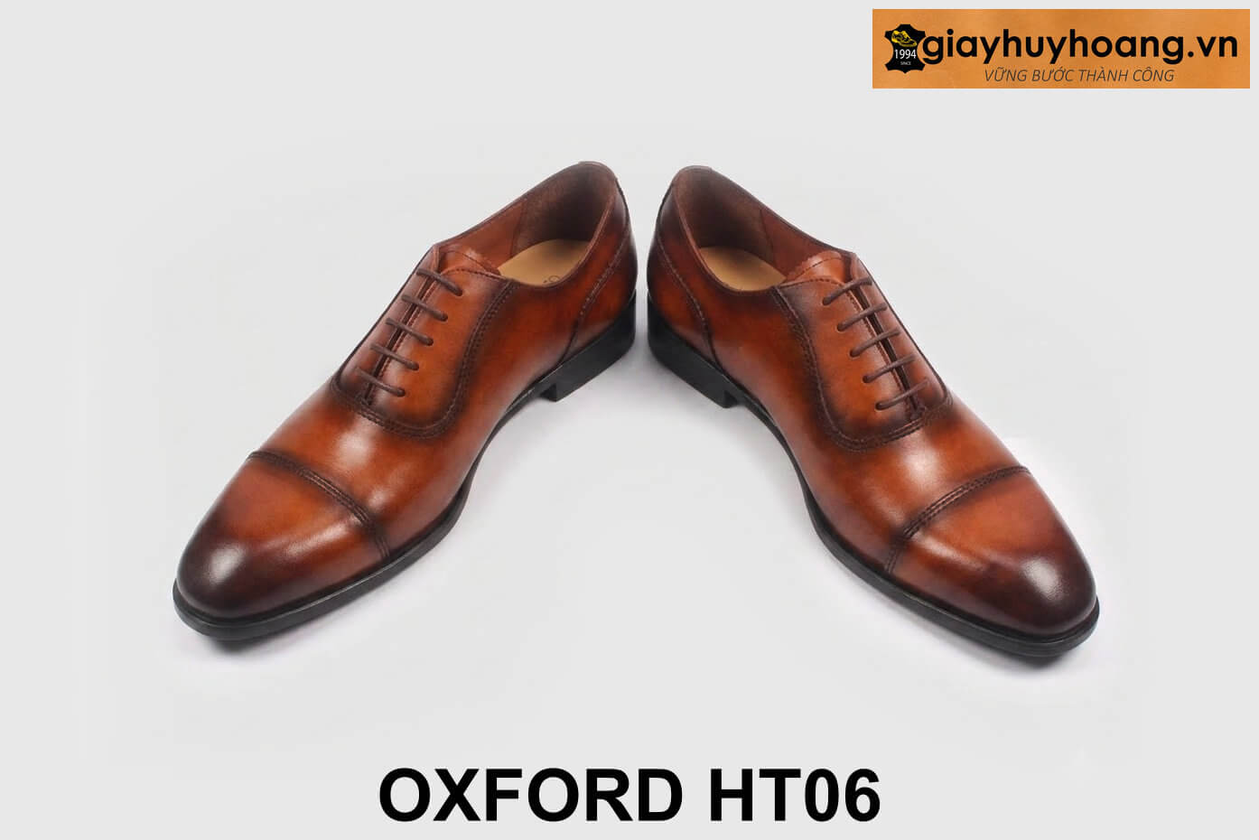 ban-giay-tay-nam-thu-cong-oxford-t06-bo-2 Giày tây da nam Oxford màu bò đế khâu chỉ HT06 003