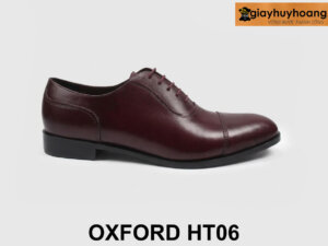 Giày oxford da nam màu đỏ đô hàng hiệu Oxford HT06 001