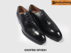 Size 41 giày da màu đen oxford nam wholecut OFVE01 004